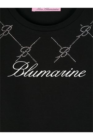 black cotton tshirt MISS BLUMARINE KIDS | IF4140J008822222